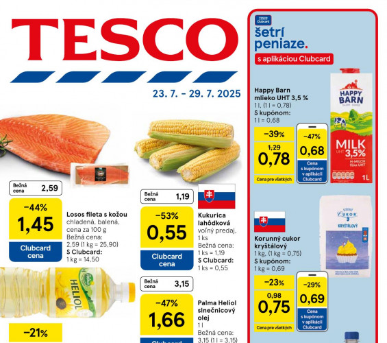 tesco - leták od 23.07.2025