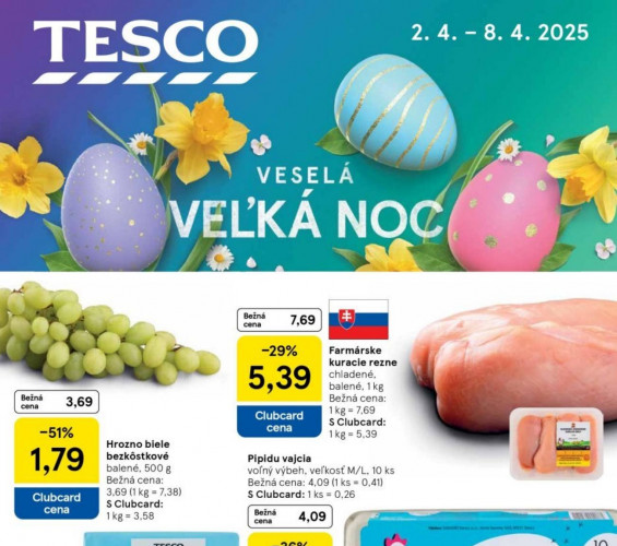 tesco - leták Tesco Hypermarkety od 02.04.2025