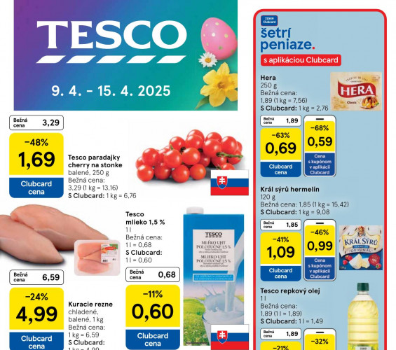 tesco - leták Tesco Hypermarkety od 09.04.2025