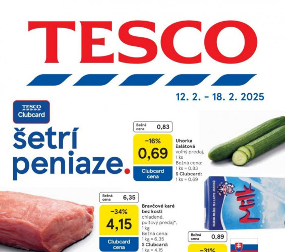 tesco - leták Tesco Hypermarkety od 12.02.2025