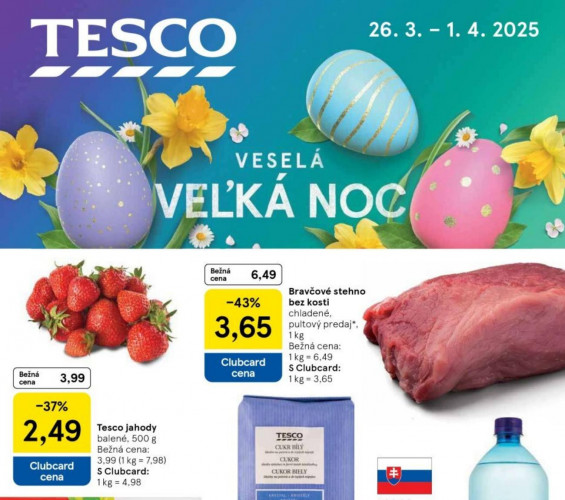 tesco - leták Tesco Hypermarkety od 26.03.2025