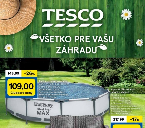 tesco - Leták Tesco Hypermarkety Všetko pre záhradu od 03.05.2023