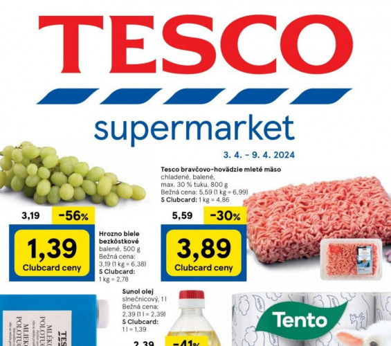 tesco - Leták Tesco Supermarkety od 03.04.2024