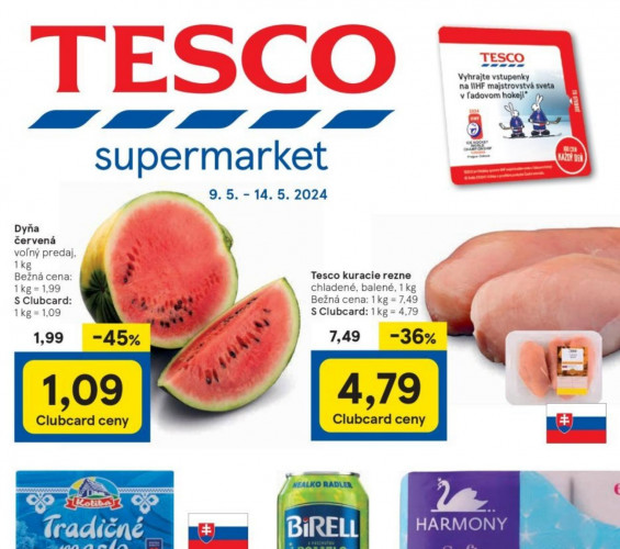 Tesco - leták Tesco Supermarkety od 09.05.2024