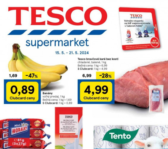 Tesco - leták Tesco Supermarkety od 15.05.2024