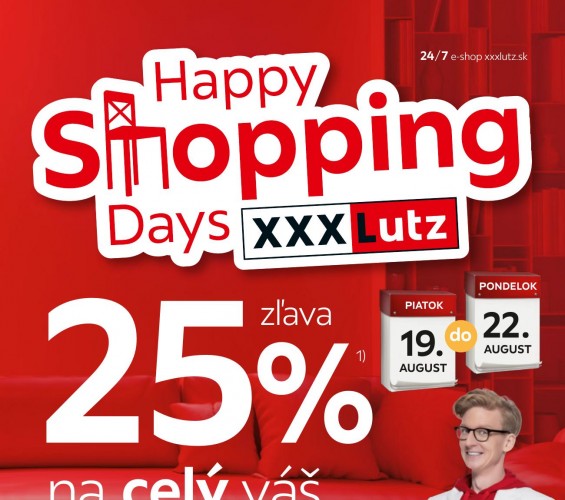 xxx-lutz - leták Happy Shopping Days od 15.08.2022