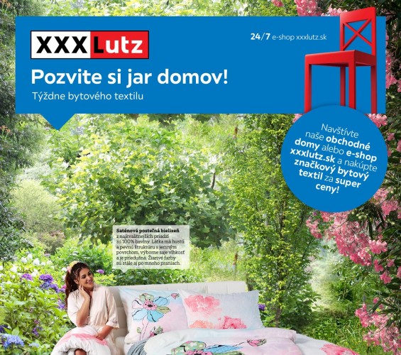 xxx-lutz - leták - Týždne bytového textilu - Pozvite si jar domov! od 06.02.2023