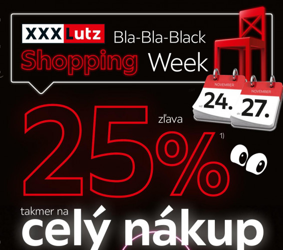 xxx-lutz - leták XXX Lutz - Black Shopping Week od 20.11.2023