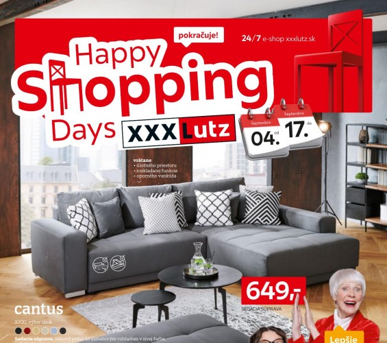 xxx-lutz - leták XXX Lutz - Happy Shopping Days od 04.09.2023