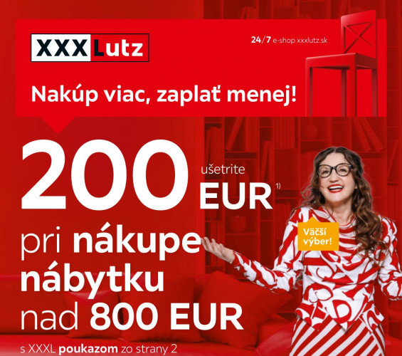xxx-lutz - leták XXXL Nakup viac zaplať menej od 22.01.2024