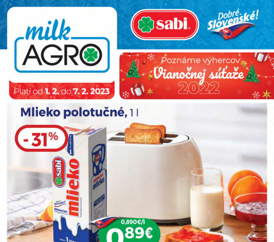 milk-agro - leták od 01.02.2023